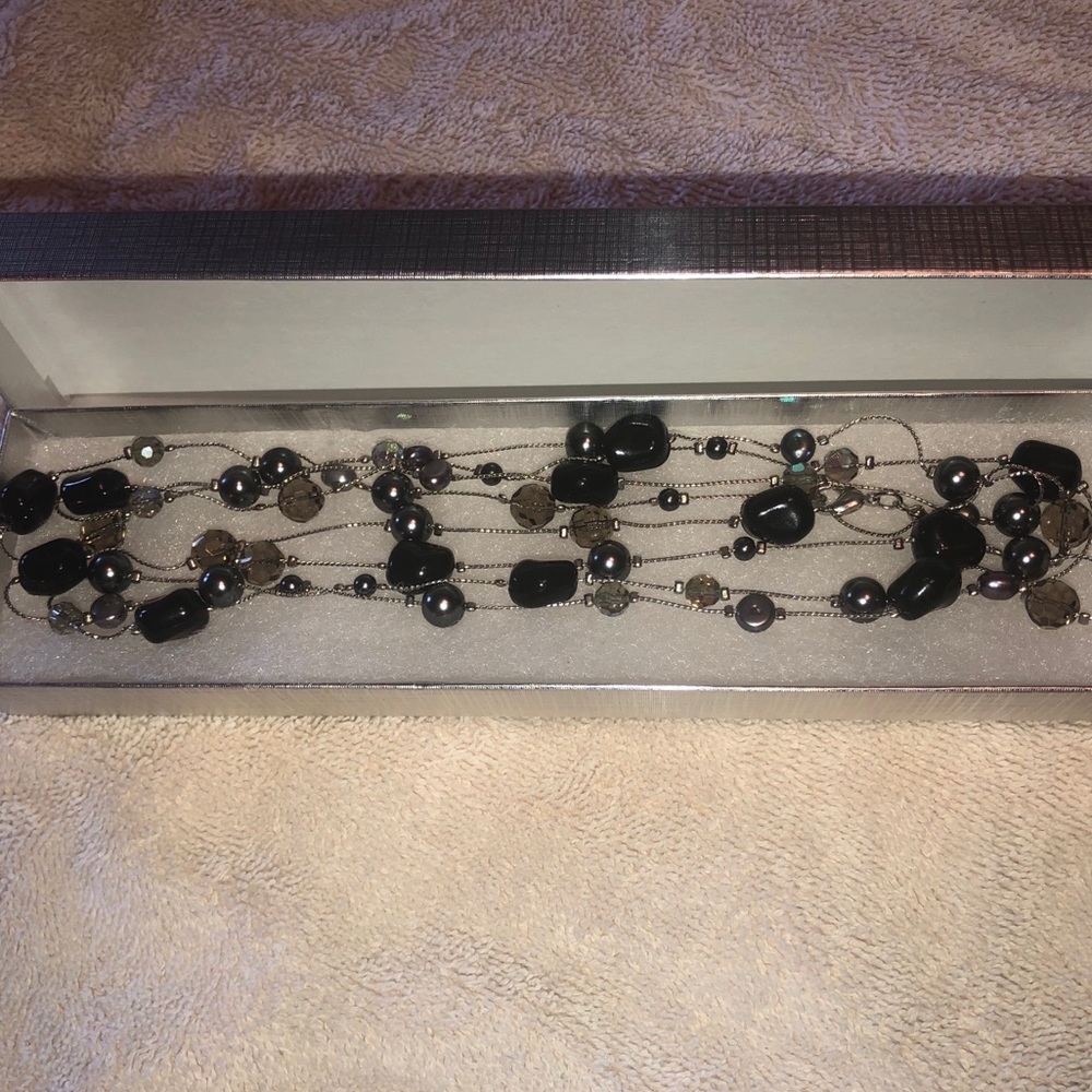 Express Stone and Beaded Necklace